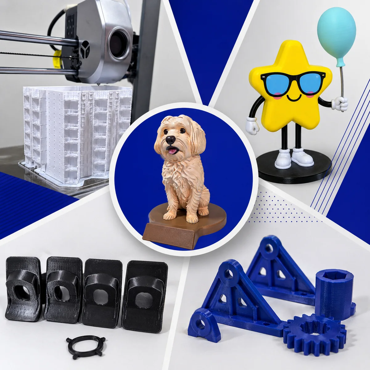 Piezas impresas en 3D fabricadas por TridiArt en Lima